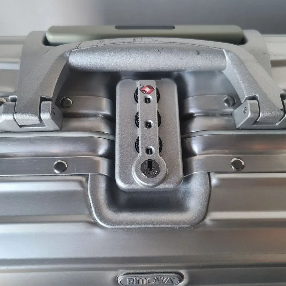 Rimowa Compact Business Trolley Aluminum Rolling Case Lock Custom Foam Insert